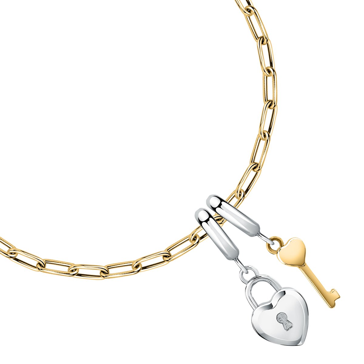 Bracelet DROPS stainless steel,yellow gold, MORELLATO