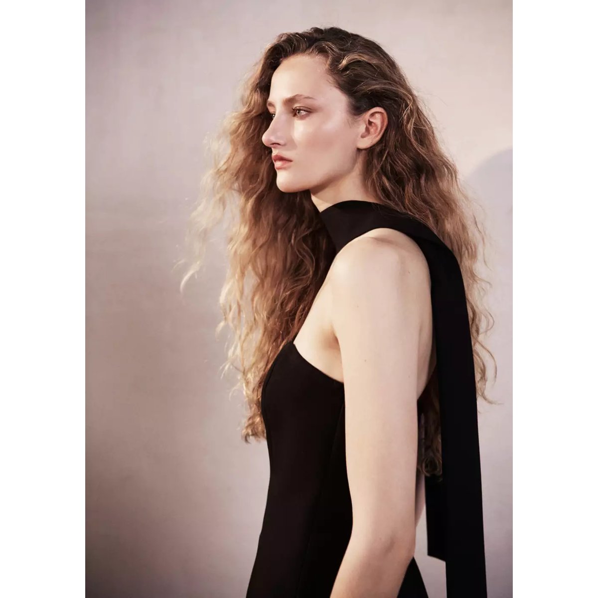 Top bustier noir, MANGO