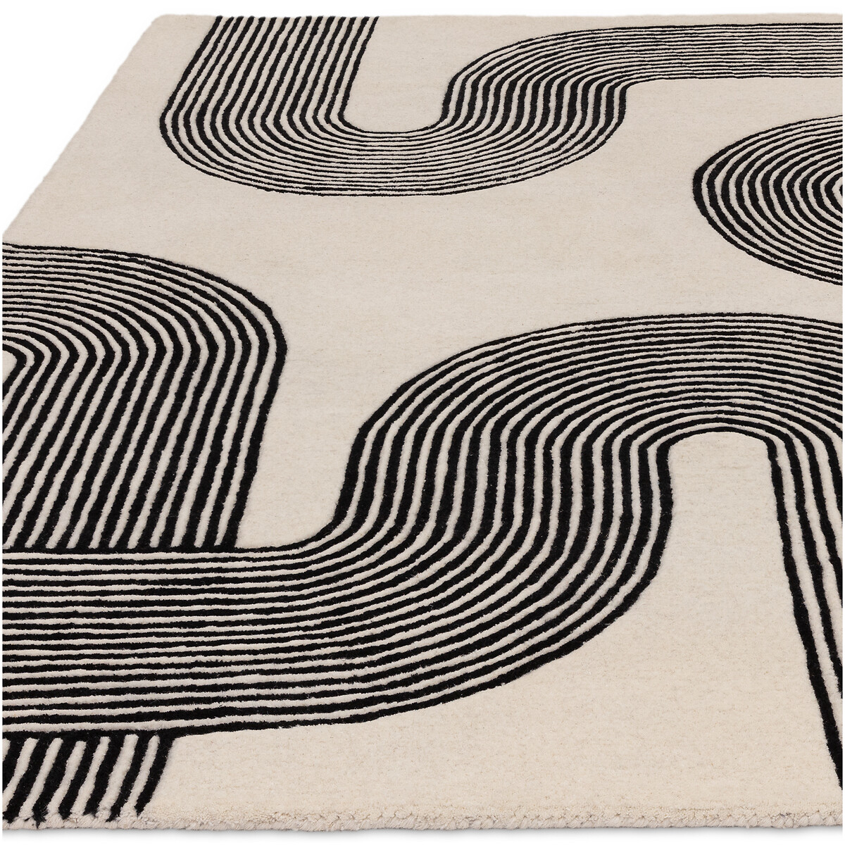 Abstract Arch Pattern Rug black, ÉDITÉ