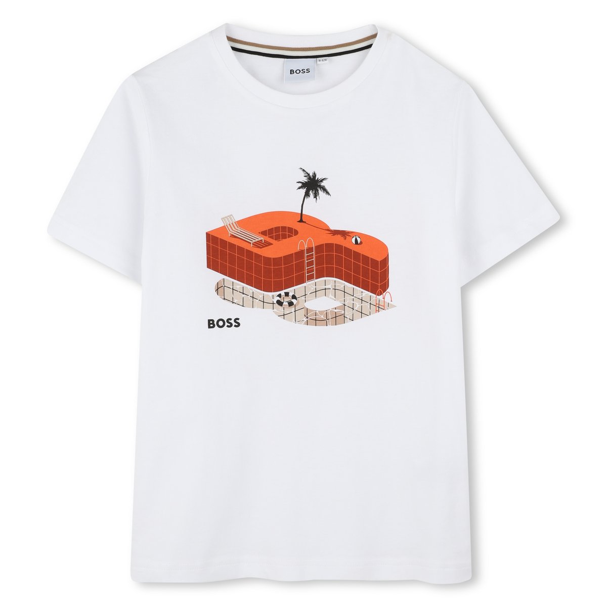 T-shirts à manches courtes blanc, BOSS KIDSWEAR