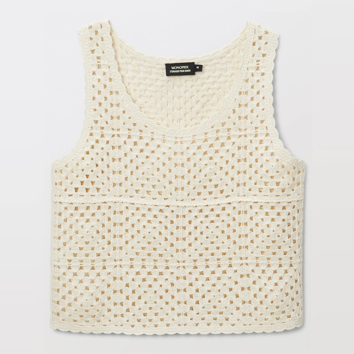 Haut en crochet bones, MONOPRIX