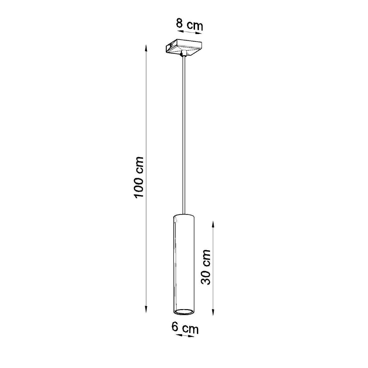 Suspension Acier Blanc GU10 1 Lagos blanc, EDEN