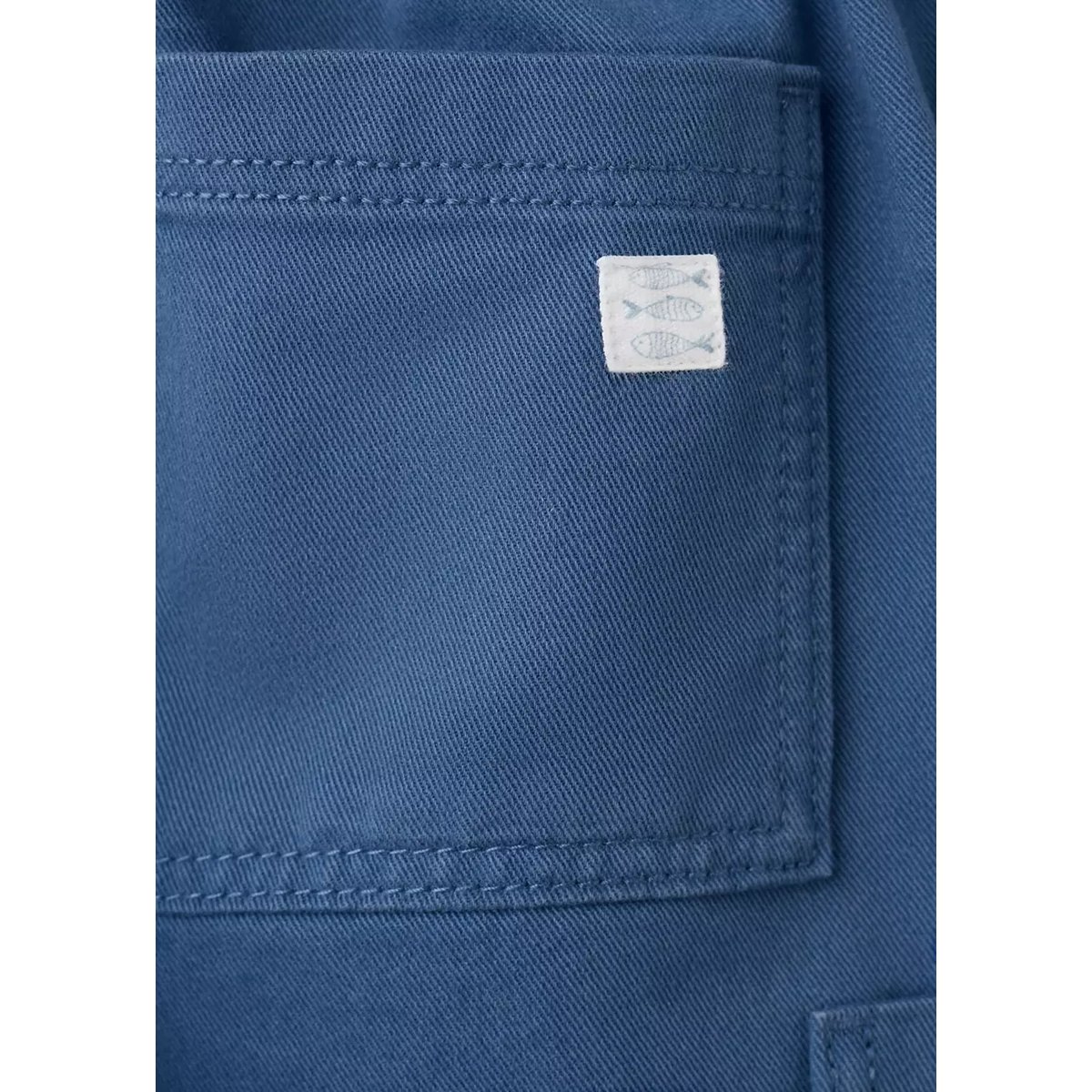 Bermuda coton cargo bleu porcelaine, MANGO KIDS