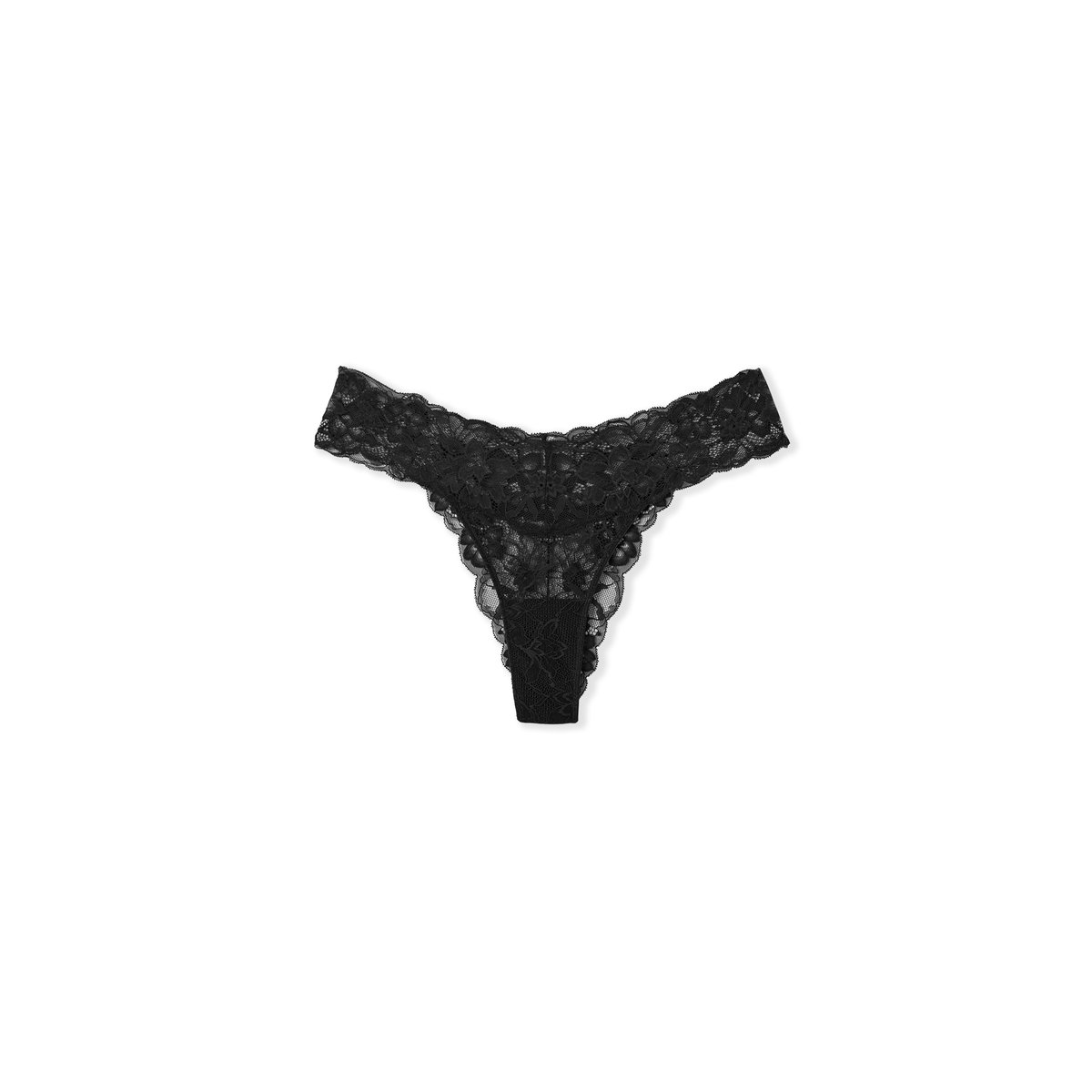 Tanga en dentelle SWEET noir, ETAM