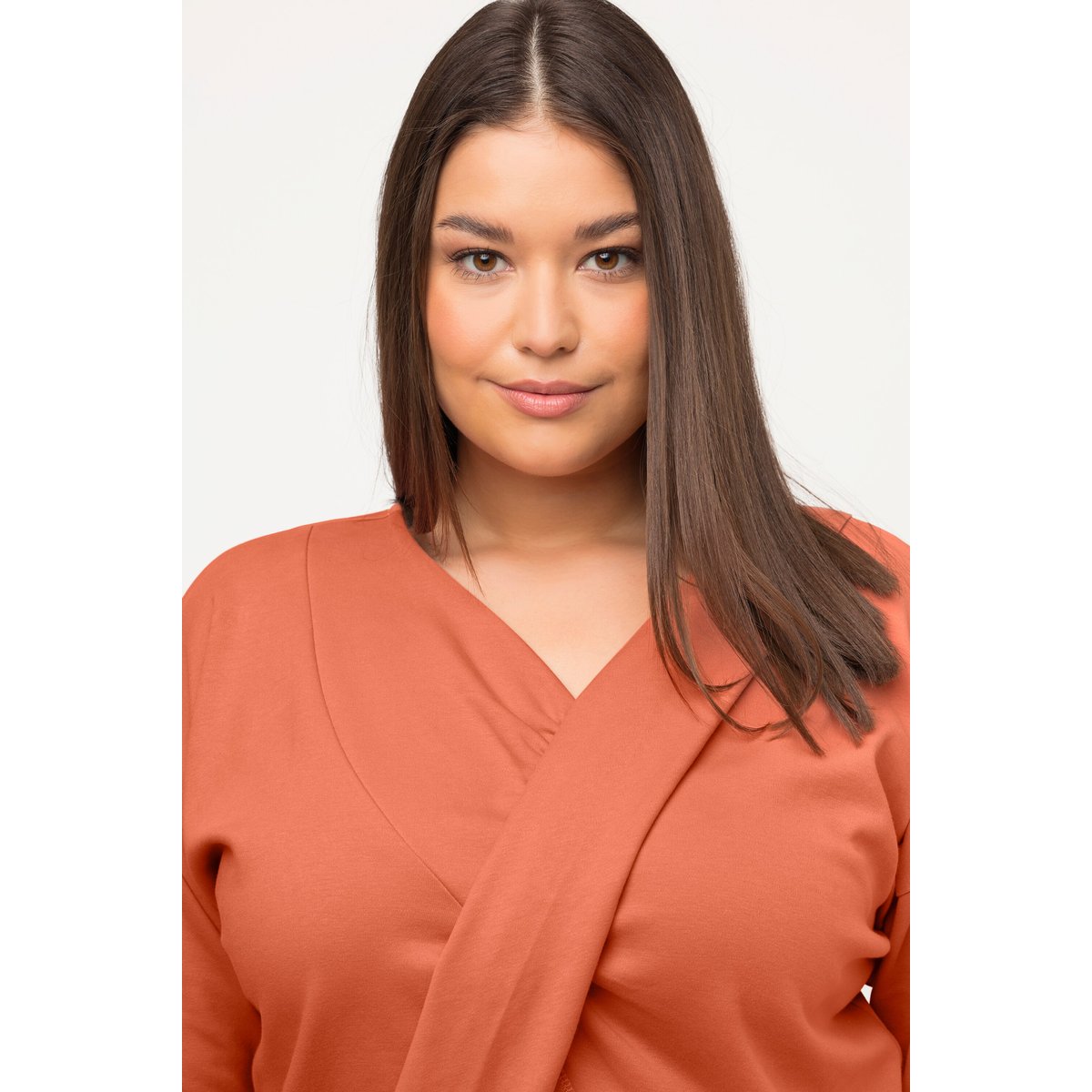 T-shirt de yoga drapé corail, ULLA POPKEN