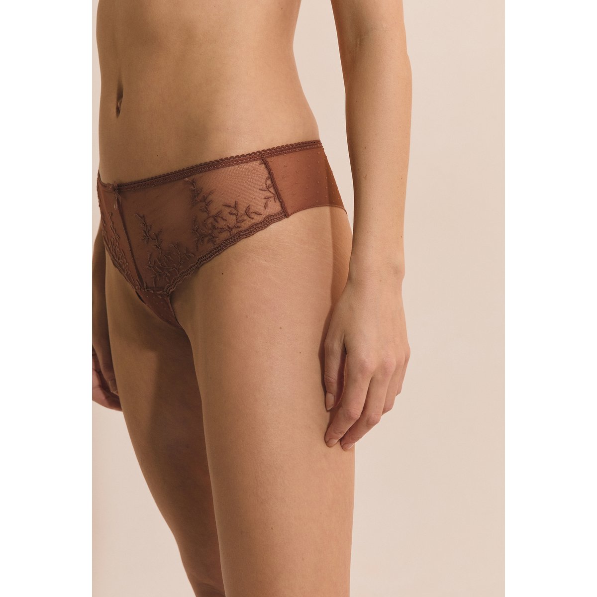 Hipster avec broderie AMAZONE marron, ETAM