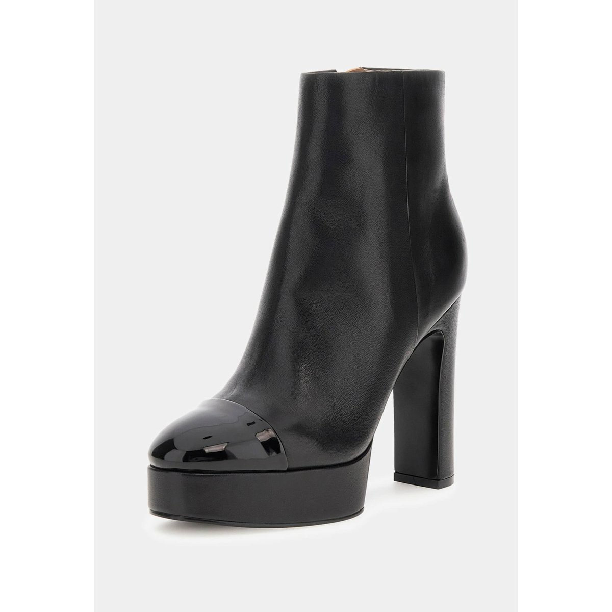 Bottines Pernita Cuir Mélangé noir, GUESS