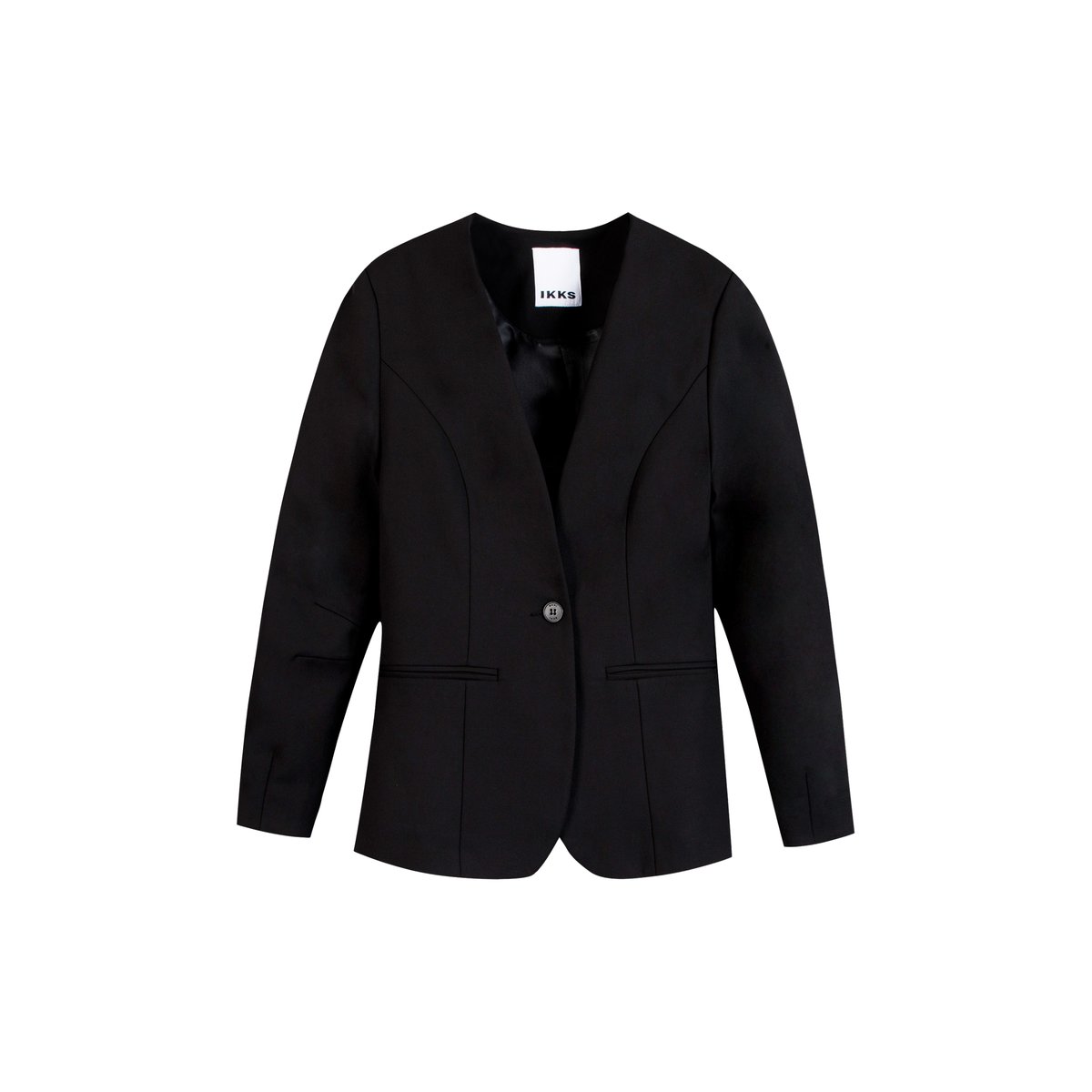 Veste de tailleur découpes manches noir, IKKS