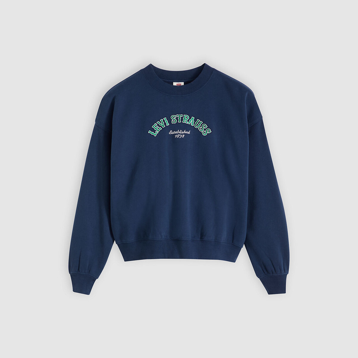 Sweat col rond manches longues logo devant marine, LEVI'S