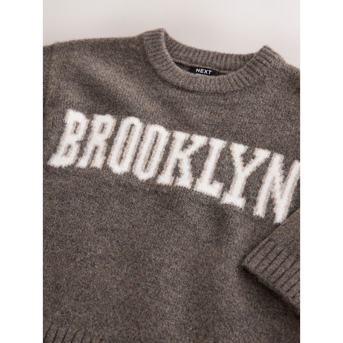 Pull ras du cou en maille brooklyn au chocolat, NEXT
