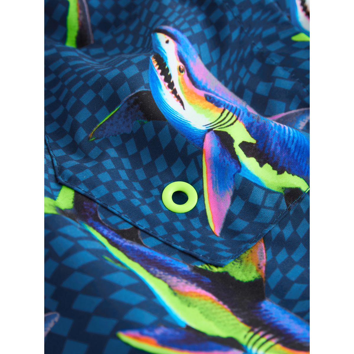 Short de bain imprimé requin bleu, NEXT