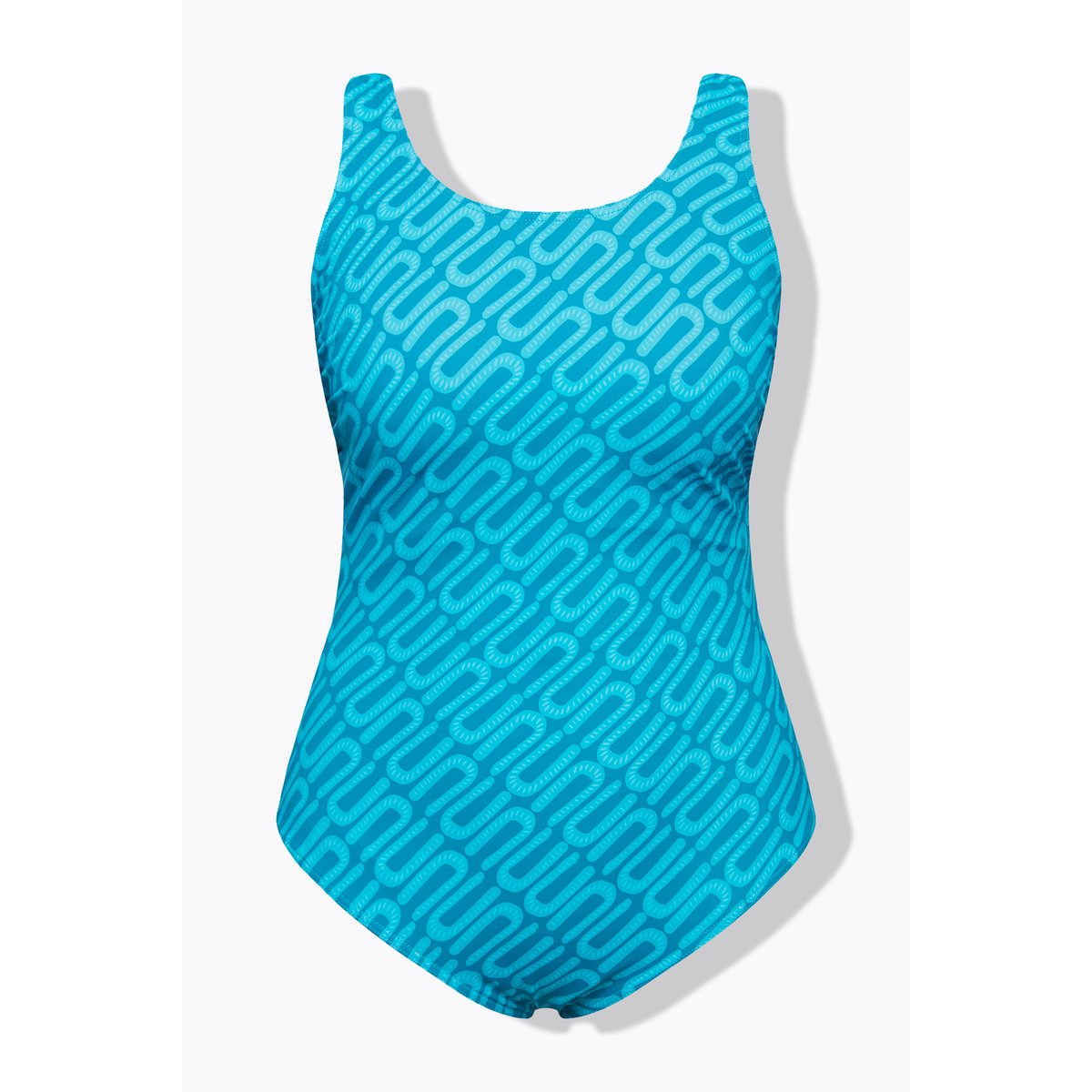 Maillot de bain à col rond turquoise sombre, ULLA POPKEN