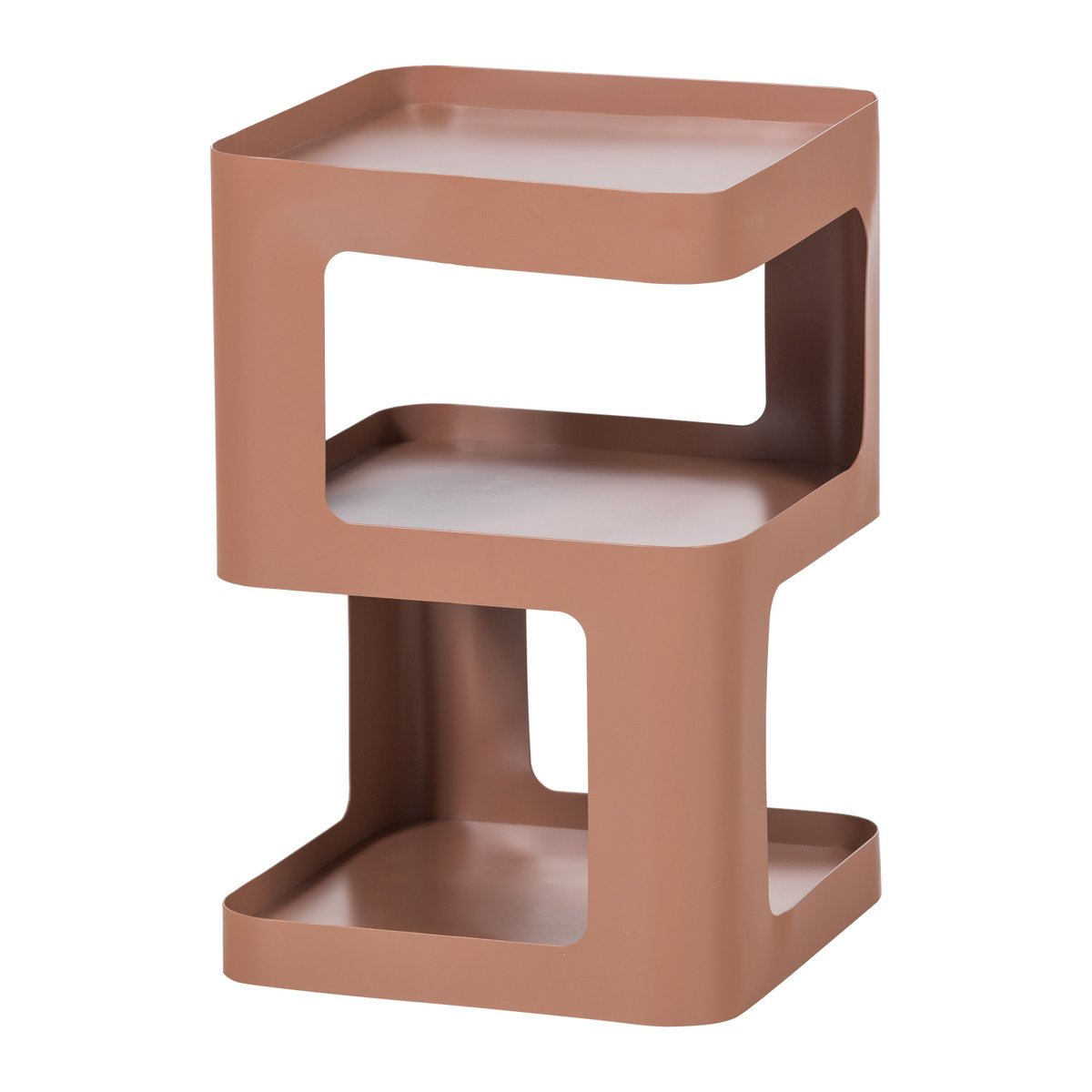 Table de chevet en métal RIV rose, WOOOD