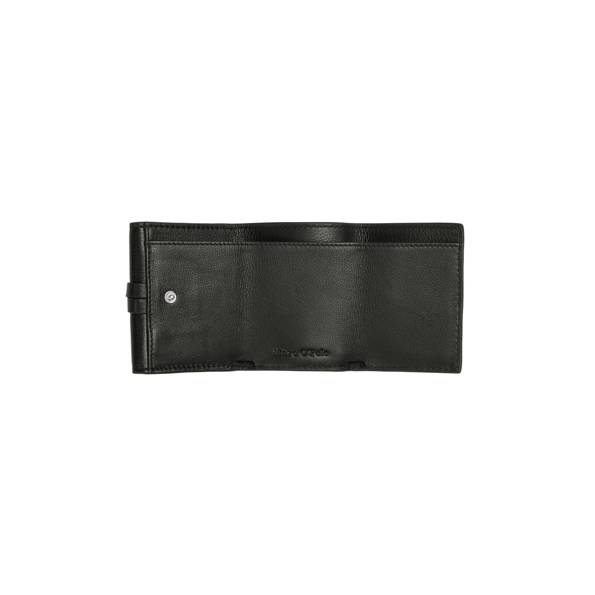 Portefeuille combiné modèle Leni en cuir de vachette souple noir, MARC O'POLO