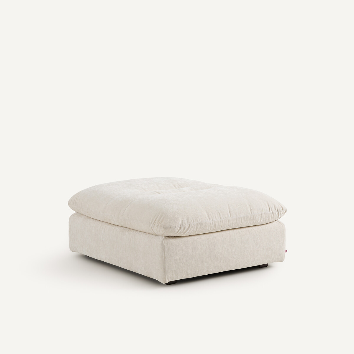 Repose-pieds modulable velours chenille, Giuliano blanc, AM.PM
