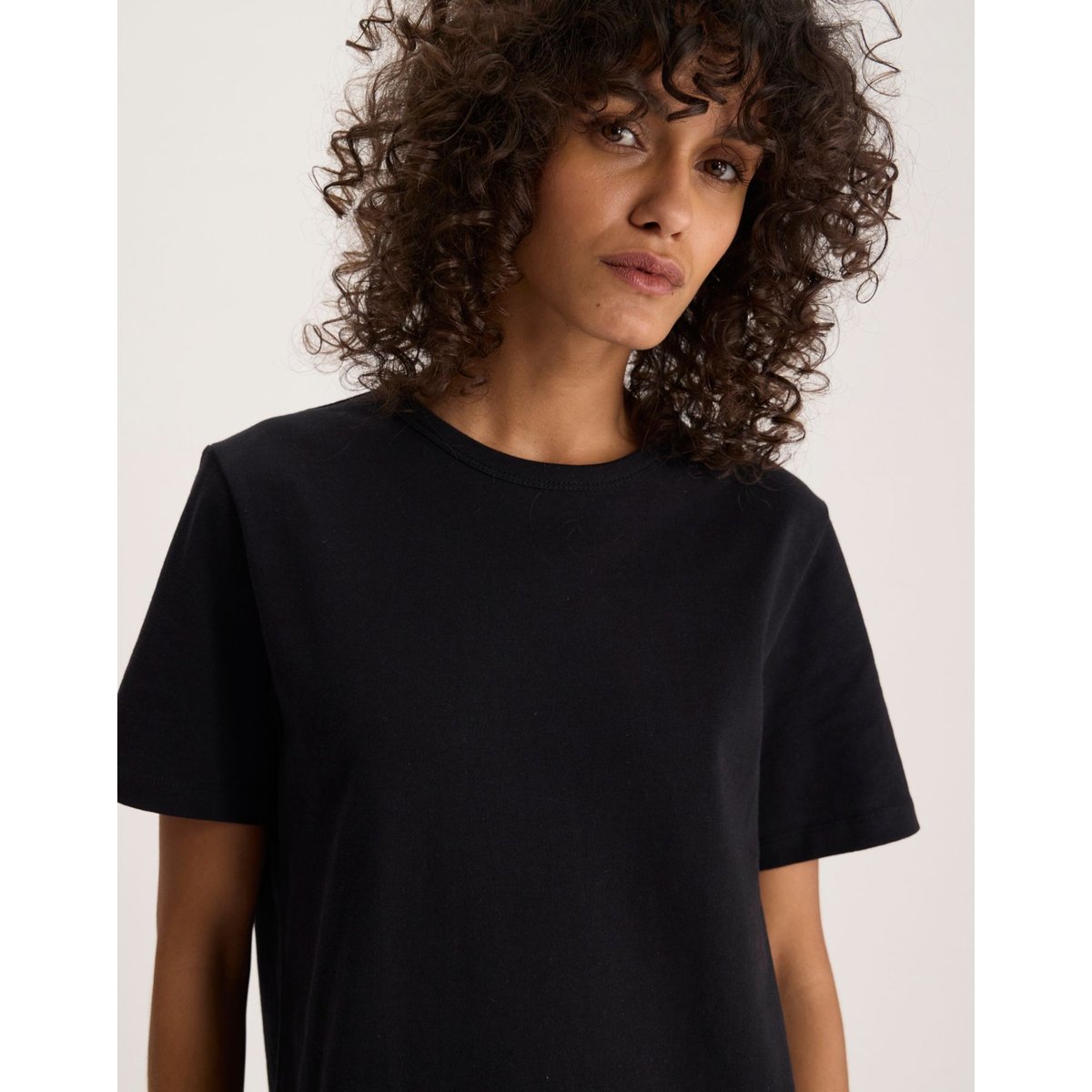 T-shirt Eliott en coton noir, INES DE LA FRESSANGE PARIS