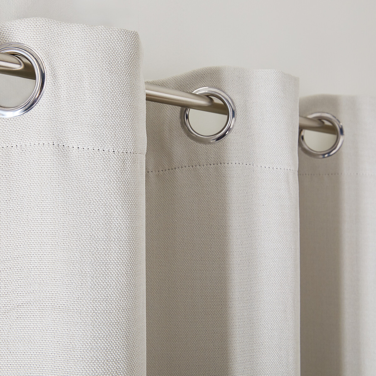 Tenda oscurante con occhielli, Exurie bianco gesso, LA REDOUTE INTERIEURS