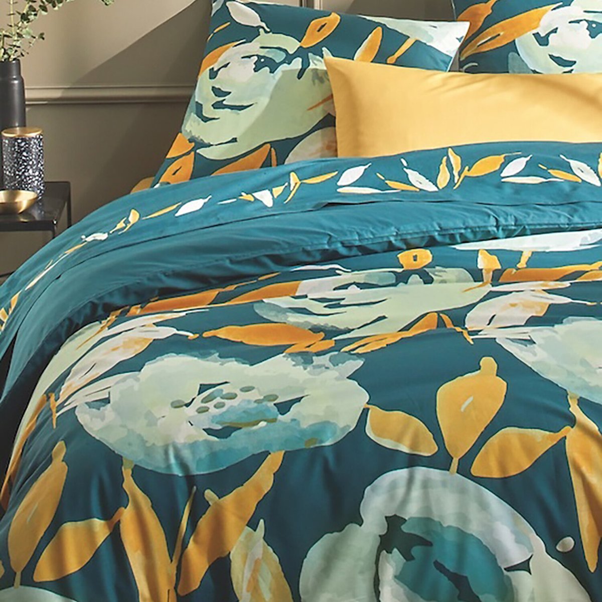 Parure housse de couette en coton imprimée, Suzie imprime, C DESIGN HOME TEXTILE