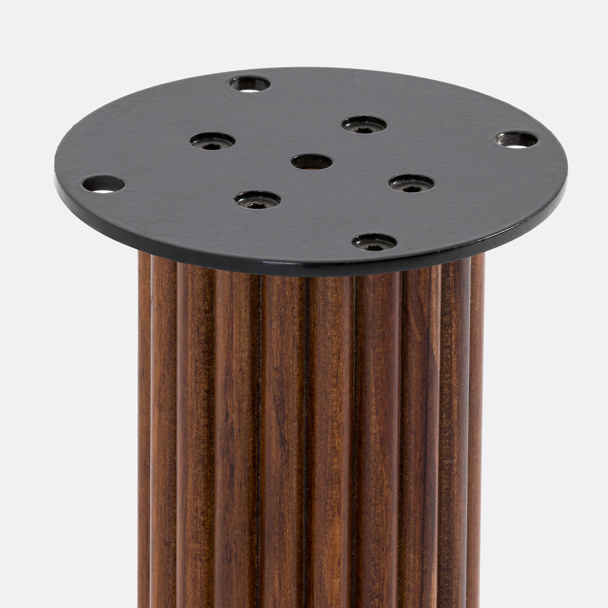 Lot de 4 pieds de table à composer cannelés, Alzar noyer, LA REDOUTE INTERIEURS