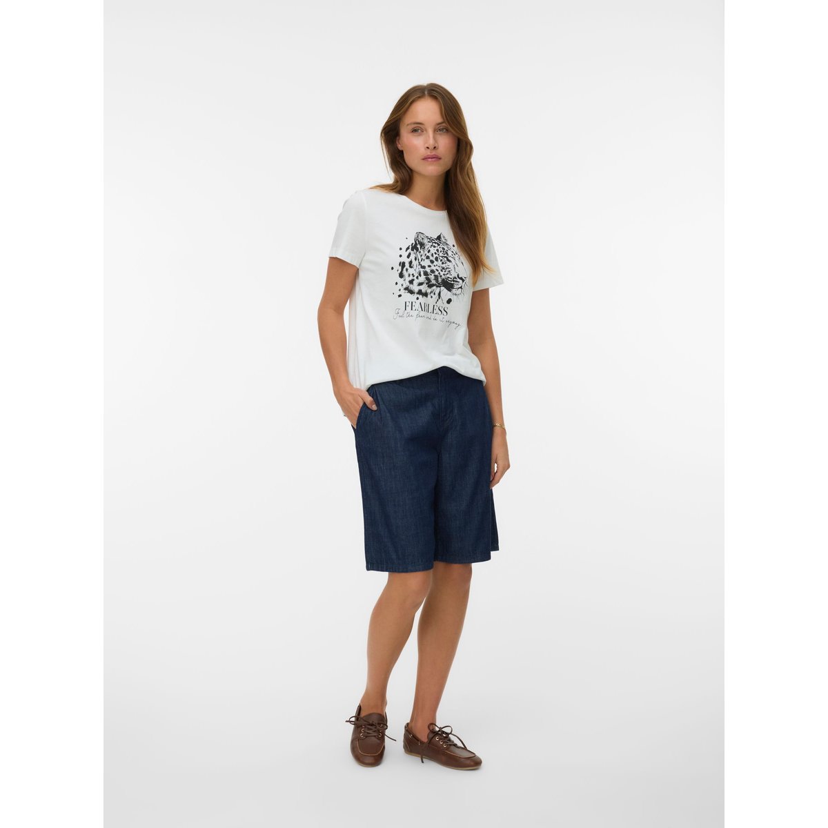 Short En Denim bleue - dark blue denim 1, VERO MODA