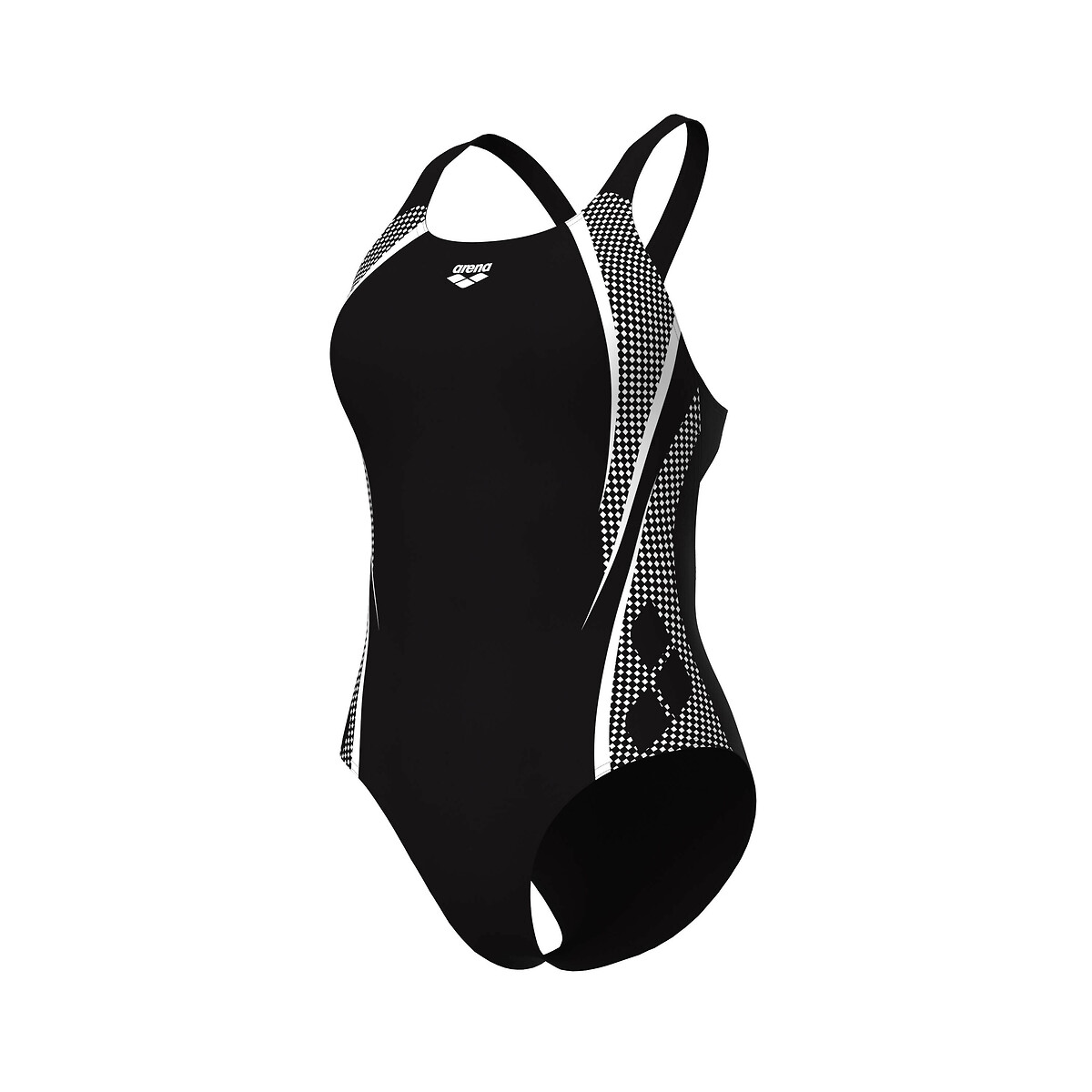 Maxfit Eco Feel Swimsuit black/white, ARENA