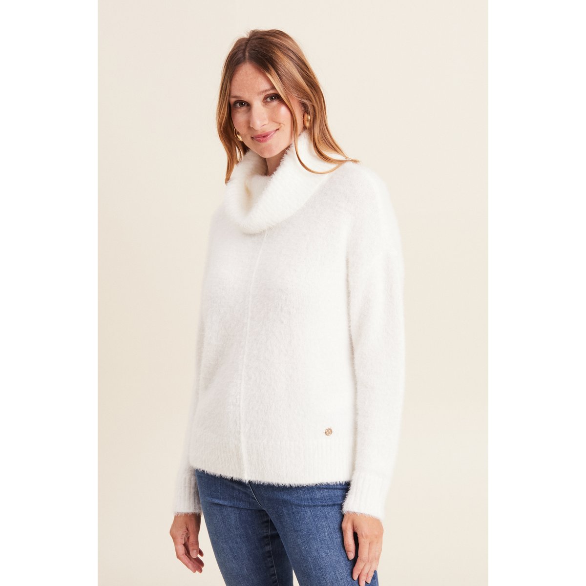 Pull manches longues ecru, BREAL