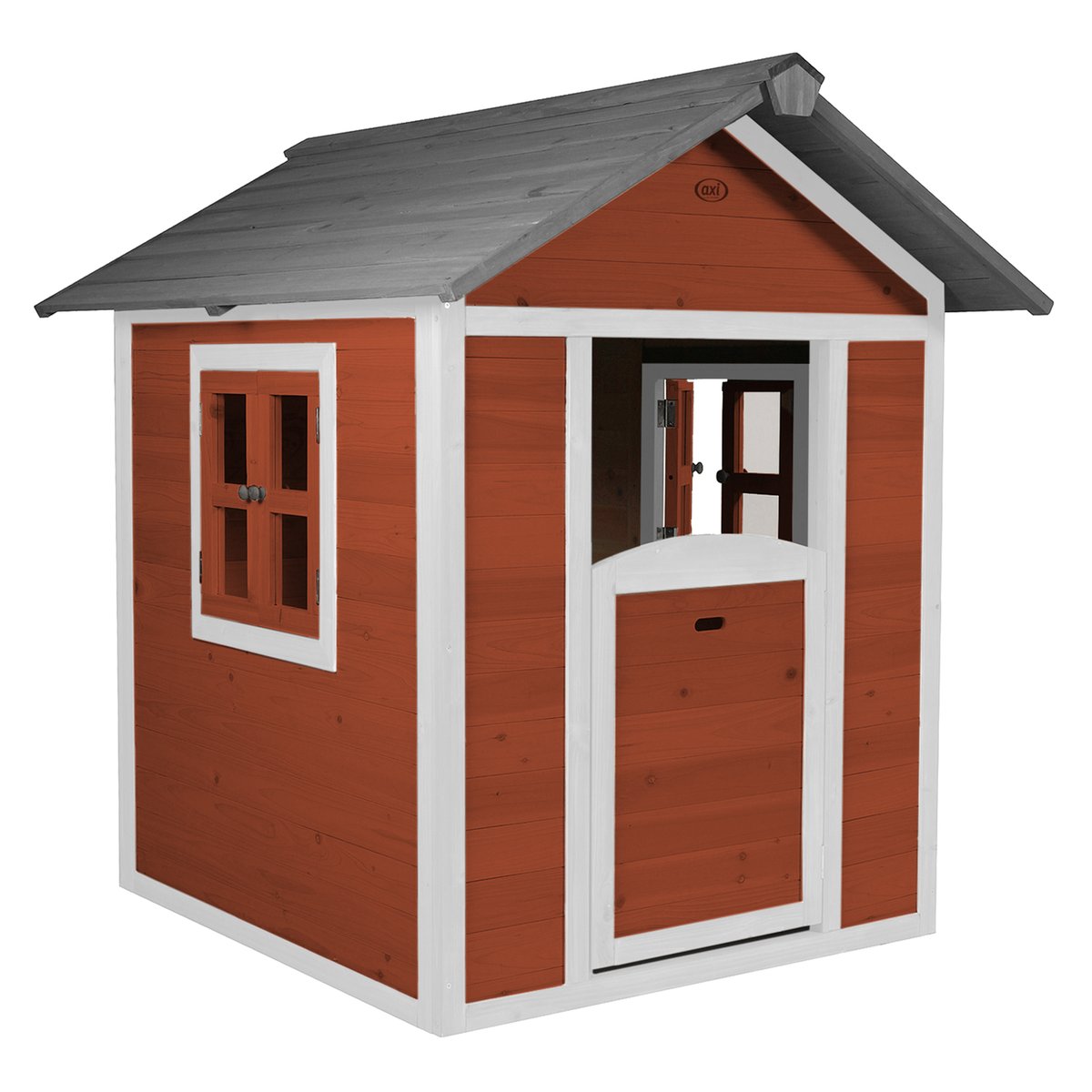 Maisonnette enfant en bois Lodge gris, AXI