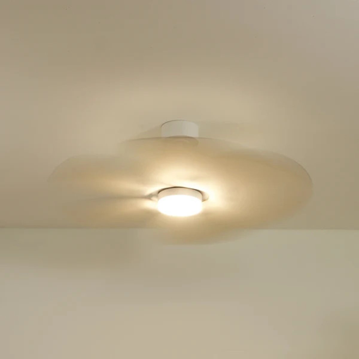 Plafonnier ventilateur en bois de peuplier LOTUS bois clair, ATELIER LOUPIOTE