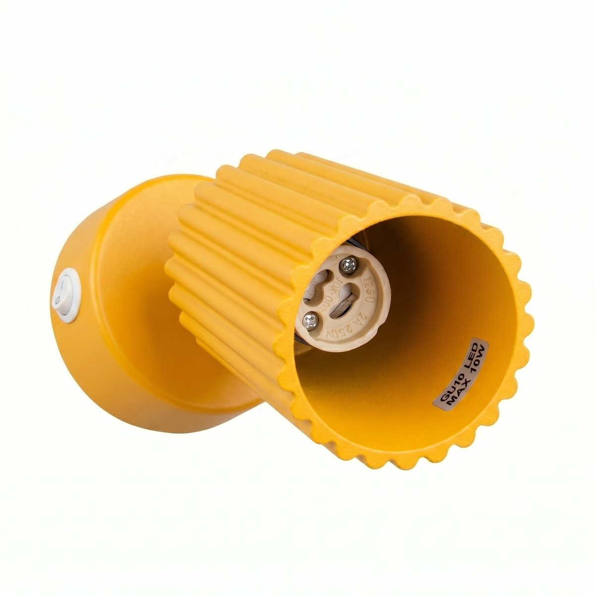 Applique murale Aluminium Jaune GU10 1 KARBON jaune, EDEN