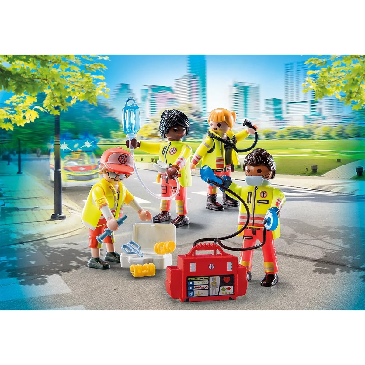 City Life Equipe de secouristes multicolore, PLAYMOBIL