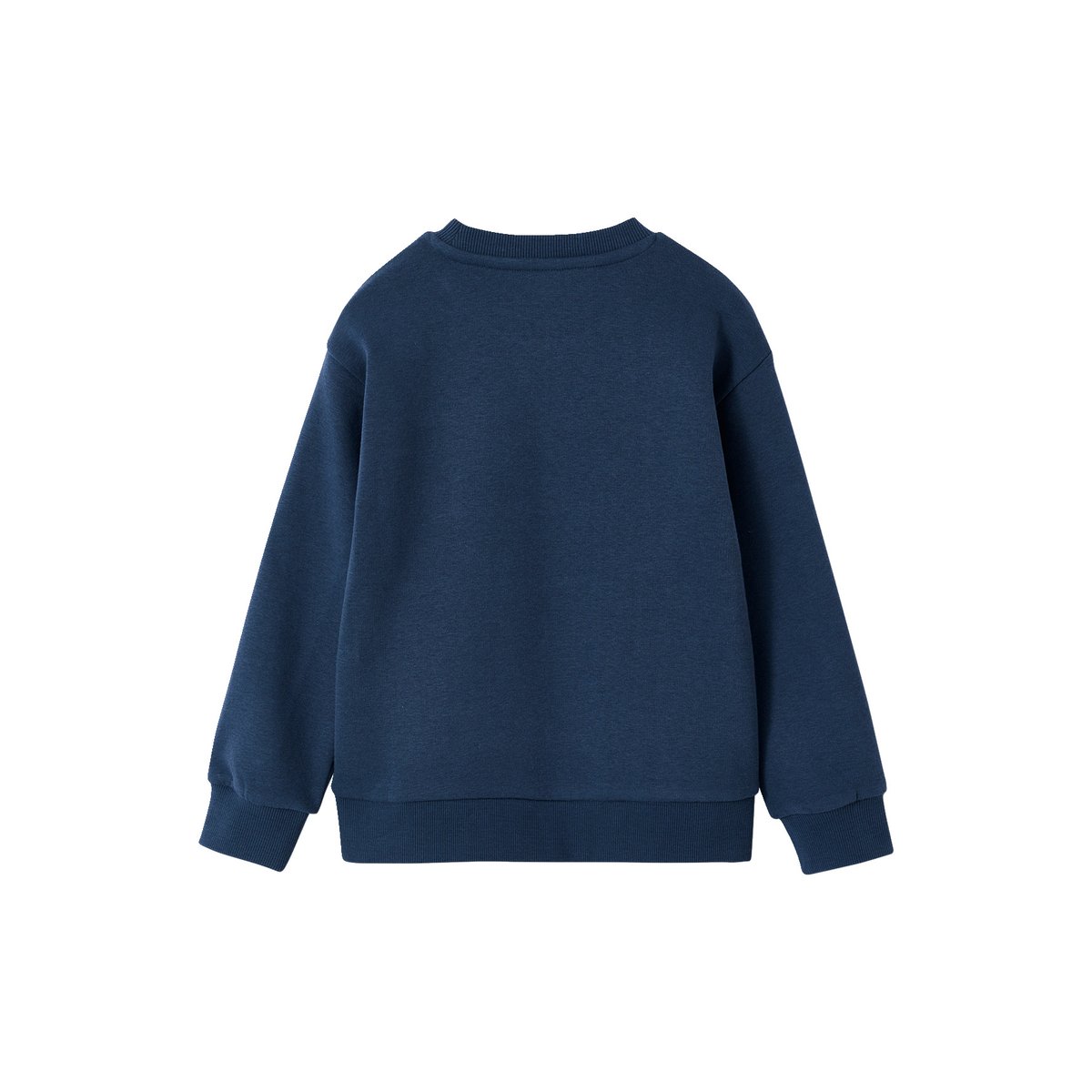 Sweat col rond manches lo bleu nuit, VERTBAUDET
