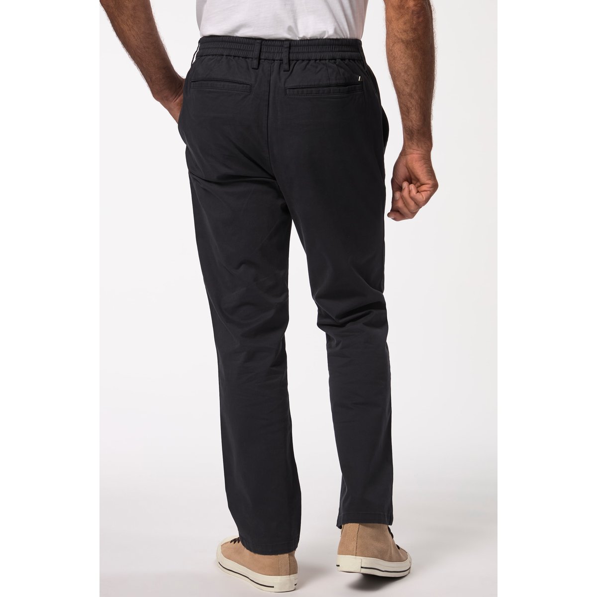 Pantalon chino en coton bio, certifié OCS bleu marine, JP1880