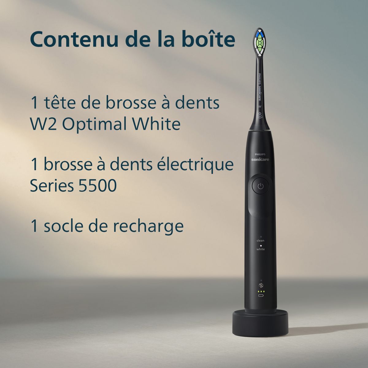 Brosse à dents électrique Sonicare 5500 series HX7111/01 couleur unique, PHILIPS