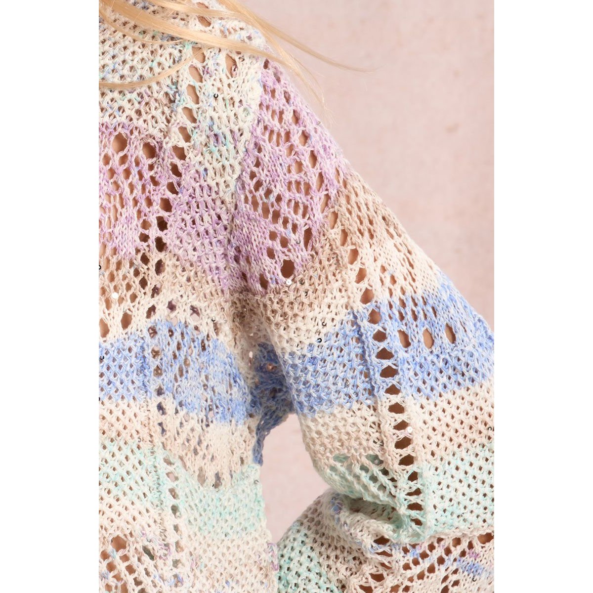 Pull tie-dye ajouré mauve, MOLLY BRACKEN GIRL