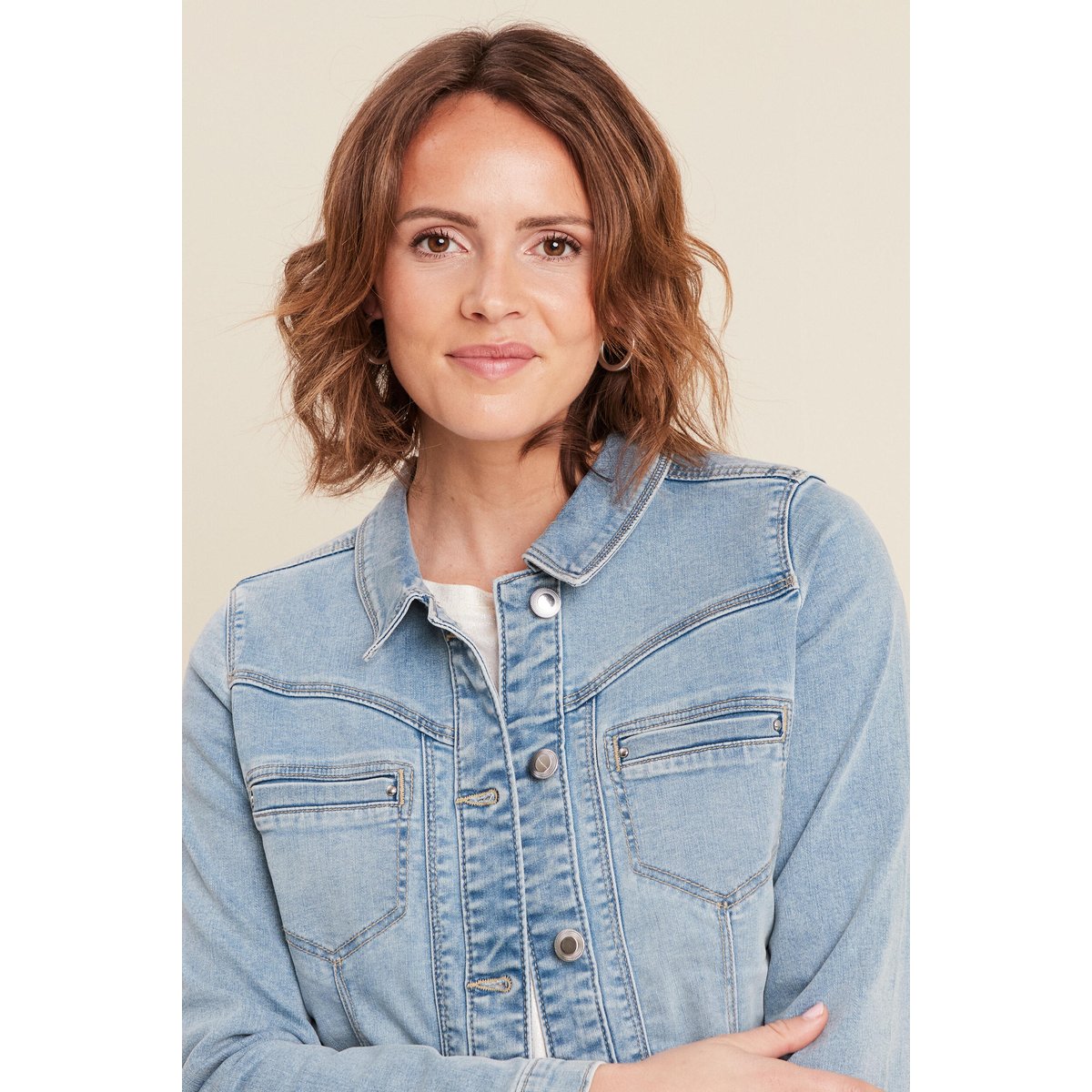 Blouson en jean denim baby bleu, BREAL