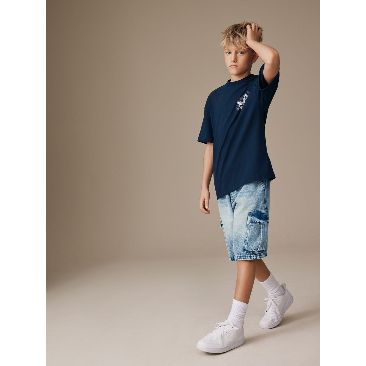 Shorts cargo jean vintage, NEXT