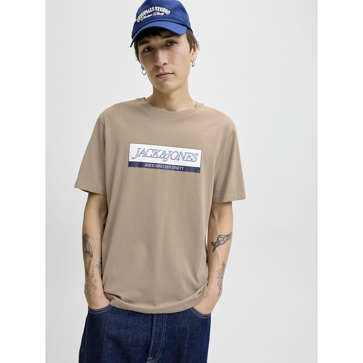 Jorinwood T-Shirt taupe, JACK & JONES