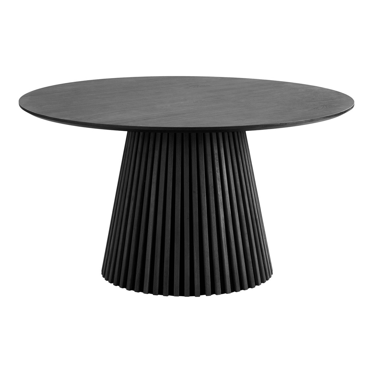 Table ronde moderne, pied baguette AMSTERDAM chêne noir (140 cm), PIER IMPORT