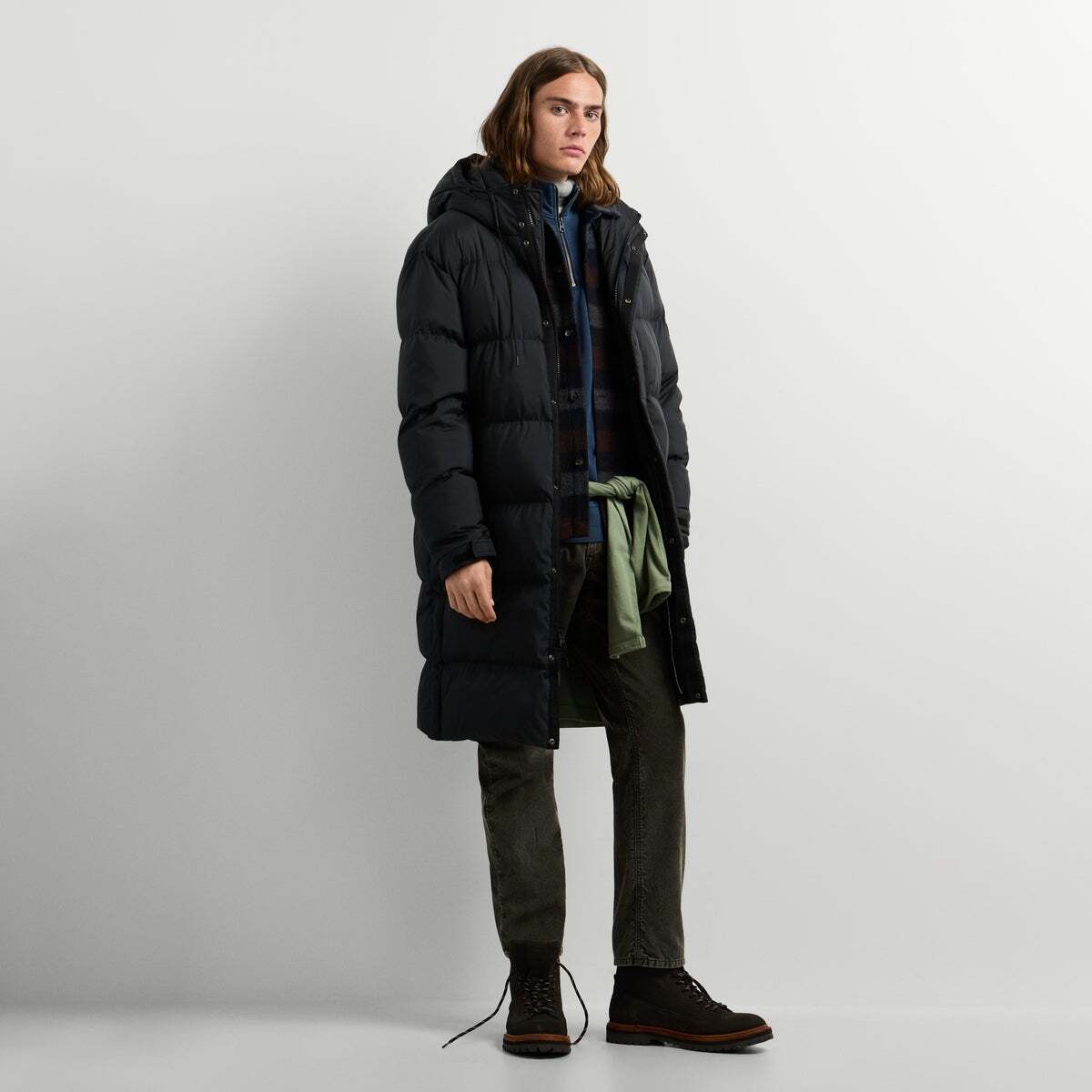 Doudoune Longue Avec Capuche noir, PEPE JEANS