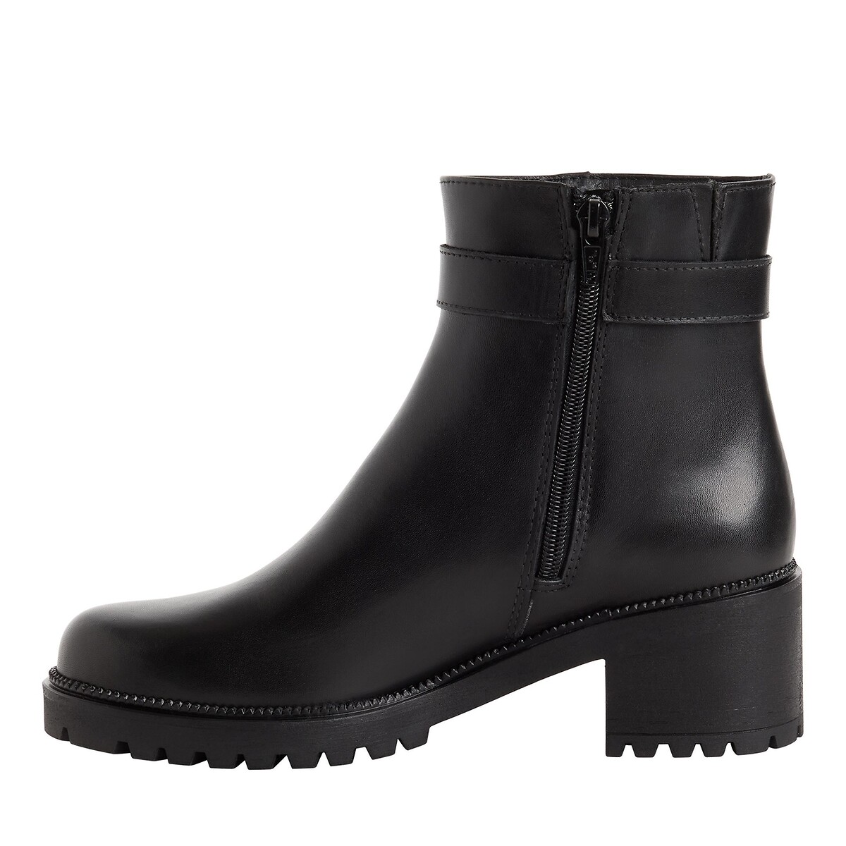 Botines de piel negro, TAMARIS