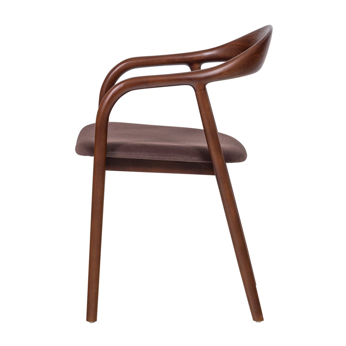 Chaise de salle à manger en bois de hêtre BRAN marron, WOOOD