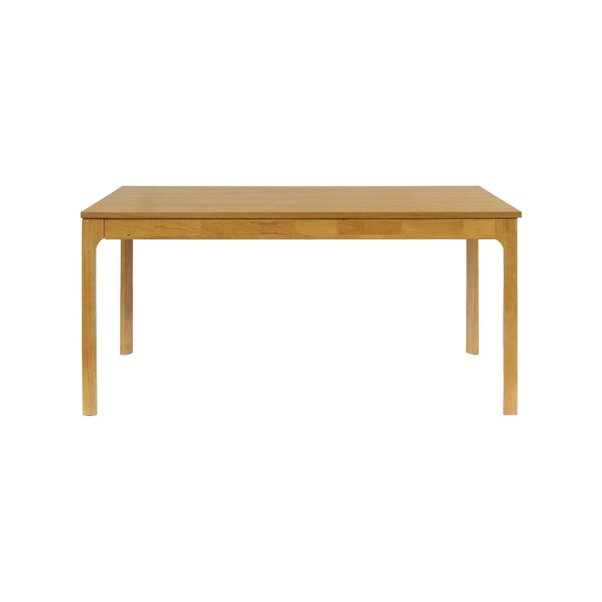 Table à manger rectangle extensible bois d'hévéa placage chêne 6-10 places FÉLICIE naturel, SWEEEK