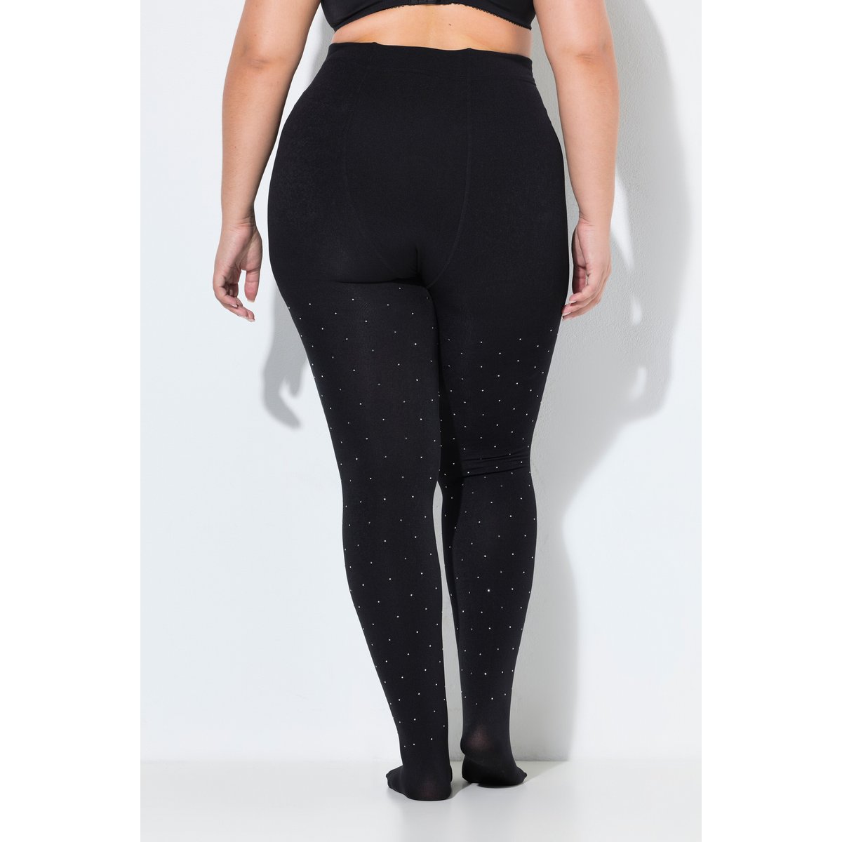 Collants thermiques doublées, avec strass noir, ULLA POPKEN