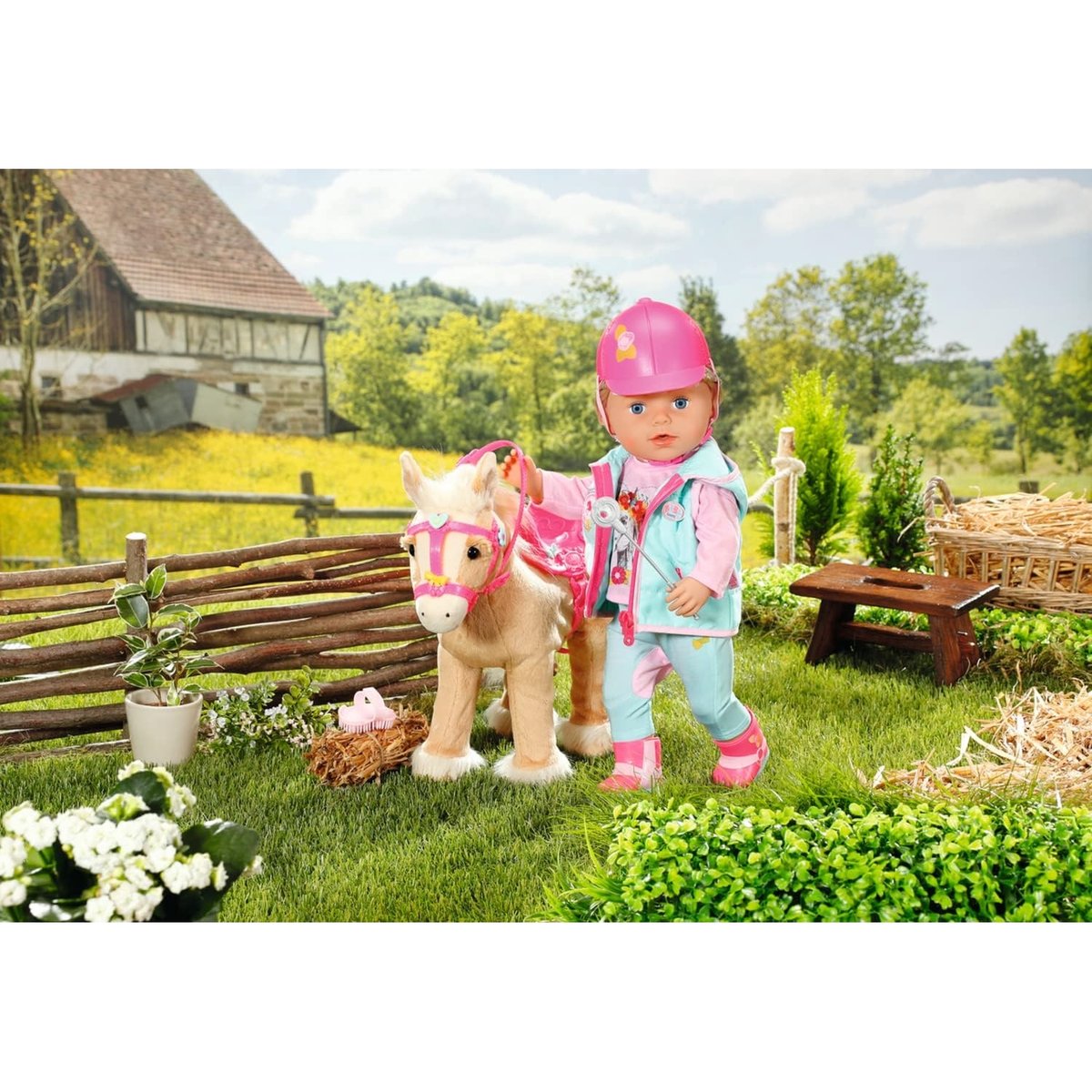 Baby Born My Cute Horse-Cheval en peluche interactive v002235, ZAPF CREATION