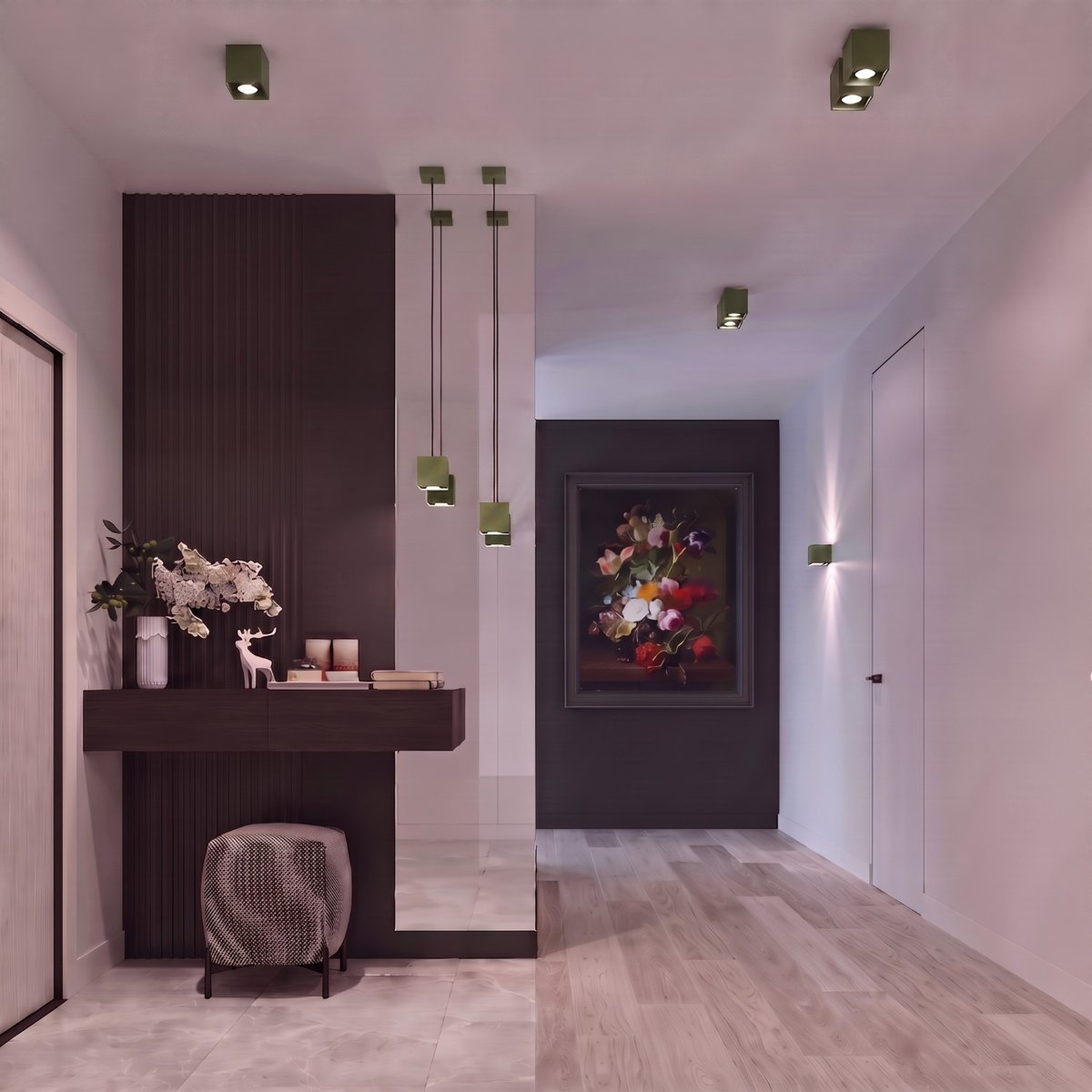 Applique murale Aluminium Vert Olive G9 1 Quad vert olive, EDEN