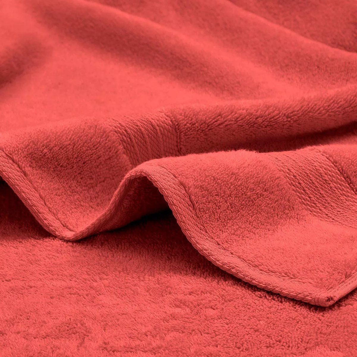 Drap de bain pur coton ELEA corail, GARNIER THIEBAUT