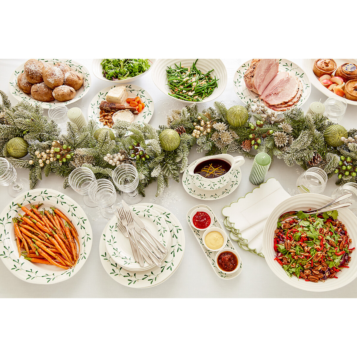12-Piece Mistletoe Dinner Set white, SOPHIE CONRAN FOR PORTMEIRION