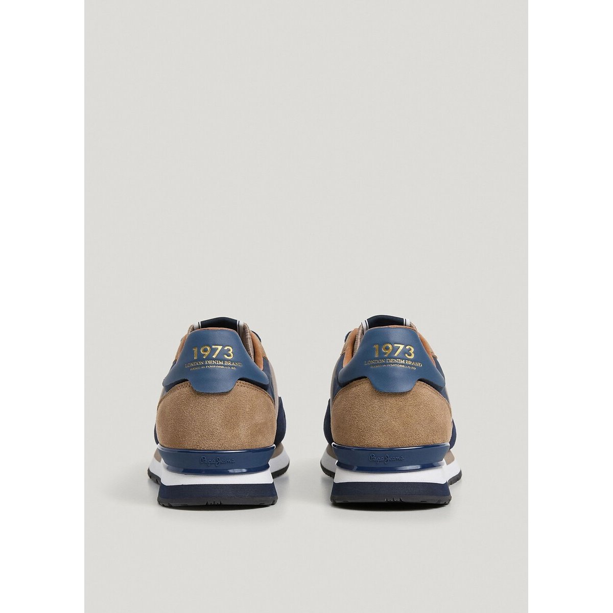 Baskets mix matières HAILON BASIC bleu marine, PEPE JEANS