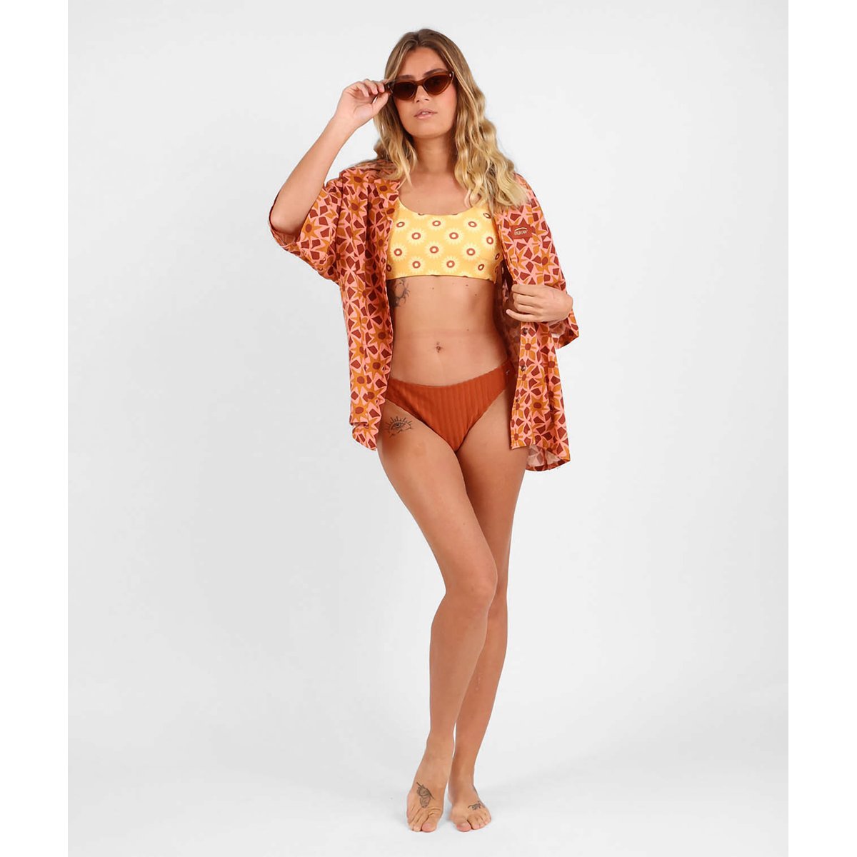 Culotte froncée jacquard MARGOT red island, OXBOW