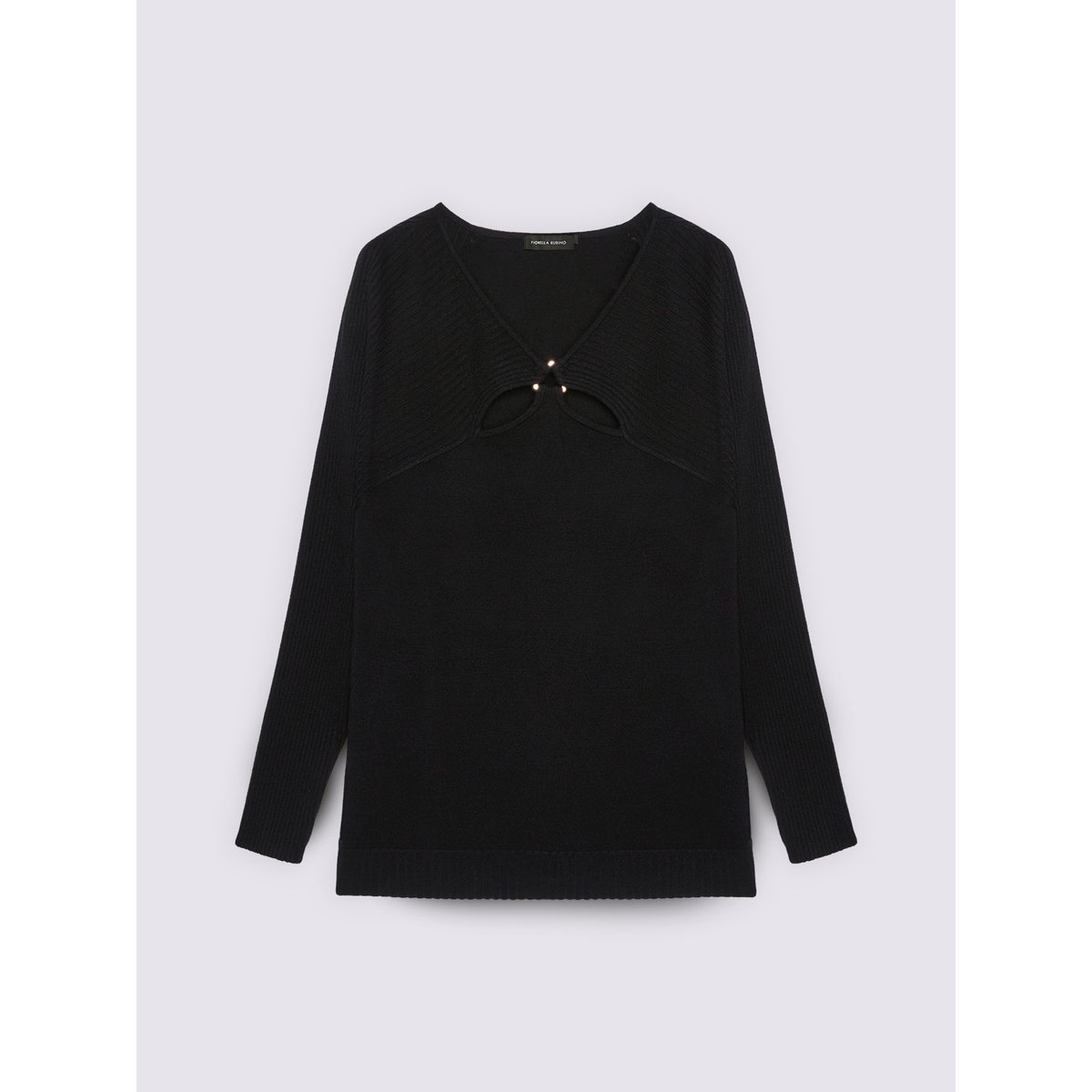 Maillot avec détails découpés noir, FIORELLA RUBINO